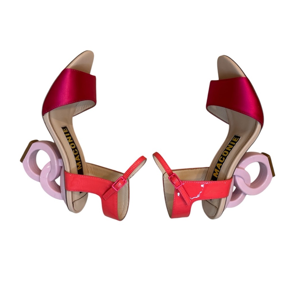 Kat Maconie Jade patent leather pink sandals size US 6 - Picture 7 of 11